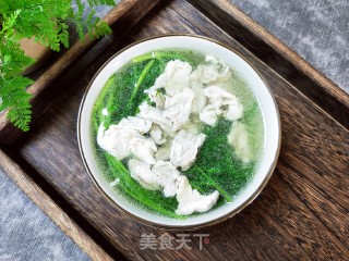 茴香菜瘦肉汤的做法步骤：8