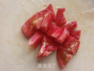 西红柿炒上海青的做法步骤：3