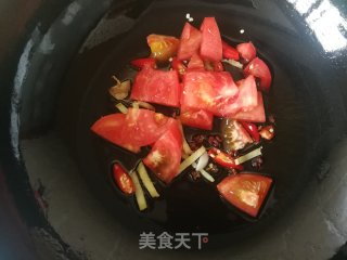 西红柿炒上海青的做法步骤：5