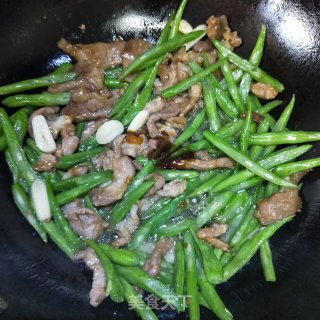 四季豆炒肉丝的做法步骤：11