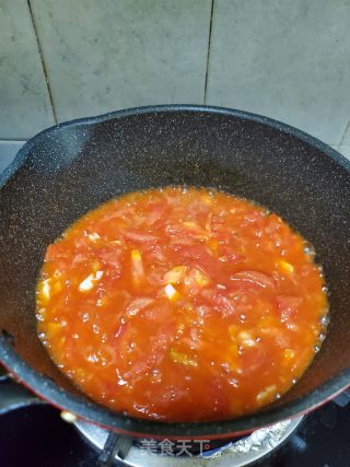 嫩滑牛肉烧番茄的做法步骤：5