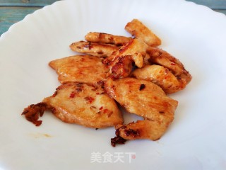 香辣孜然味煎鸡胸的做法步骤：7