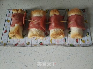 吐司培根卷的做法步骤：8