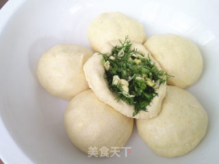 鸡蛋茴香馅菜团子的做法步骤：7