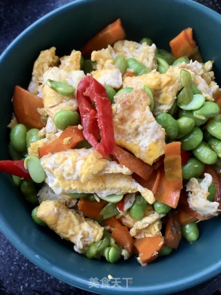 毛豆炒鸡蛋的做法步骤：15