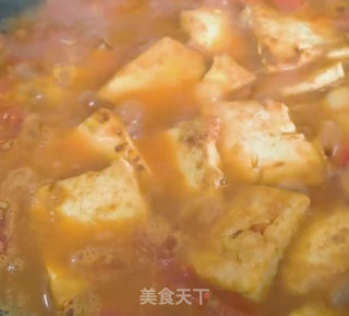 番茄炖豆腐的做法步骤：5