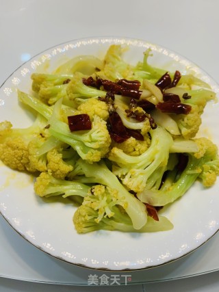 炝炒花菜的做法步骤：5