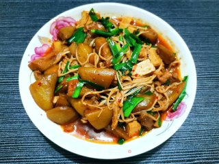 豆腐烧茄子的做法步骤：4