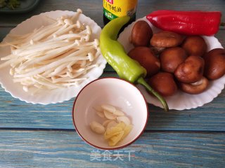 菌菇小炒的做法步骤：1