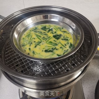 蒜泥菠菜鸡蛋羹的做法步骤：5