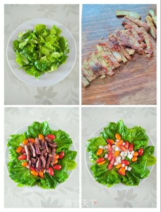 牛排生菜沙拉的做法步骤：6