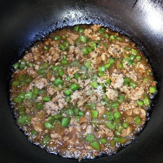 肉末蛋丝豆角拌面的做法步骤：9