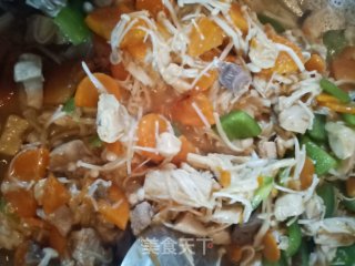 蔬菜鸡肉丁的做法步骤：7