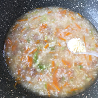 胡萝卜鲍鱼粥的做法步骤：15