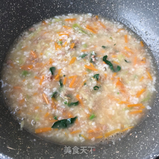 胡萝卜鲍鱼粥的做法步骤：17