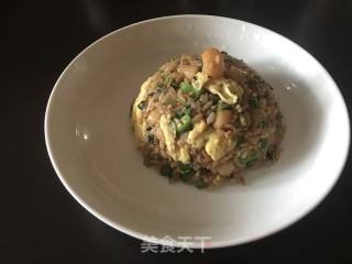 鲜贝杂菜炒饭的做法步骤：13