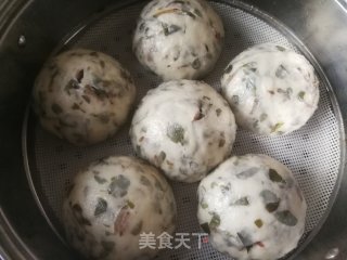 马齿苋发面馍的做法步骤：12