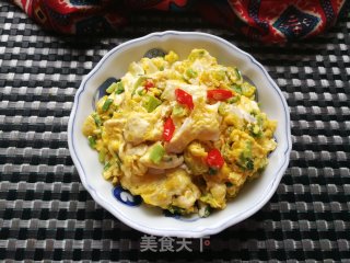 香葱滑炒鸡蛋的做法步骤：9