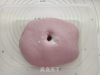 中考加油包--紫薯奶酪波波球面包的做法步骤：9