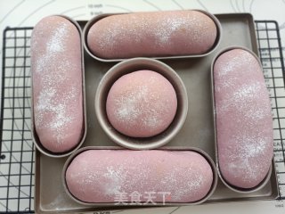 中考加油包--紫薯奶酪波波球面包的做法步骤：15