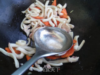 鱿鱼炒黄瓜的做法步骤：7