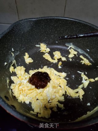 鸡蛋酱拌米粉的做法步骤：7
