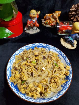 鸡蛋酱拌米粉的做法步骤：12