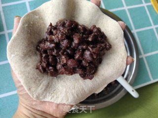 全麦红豆饼的做法步骤：15