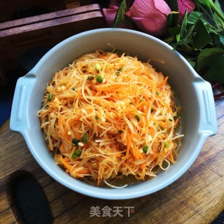 凉抖土豆丝的做法步骤：10
