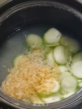 虾皮丝瓜粥的做法步骤：4