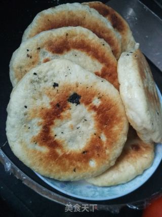 包菜土豆丝粉丝发面烙饼的做法步骤：7