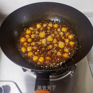 姜汁玫瑰红糖南瓜圆子的做法步骤：13