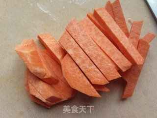 桂花红薯条的做法步骤：2