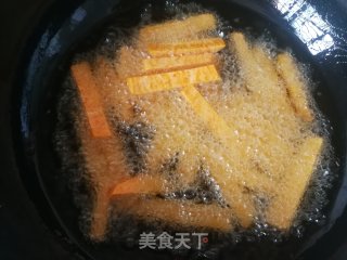 桂花红薯条的做法步骤：4