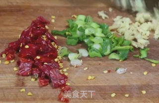 蒜苔肉末丁的做法步骤：2