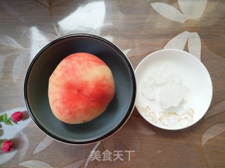 冰糖桃的做法步骤：1
