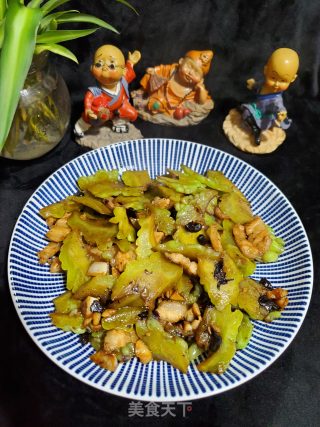 五花肉炒珍珠苦瓜的做法步骤：9