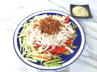 火麻仁鸡丝什锦蔬的做法步骤：6