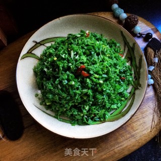 炝拌南瓜苗的做法步骤：10