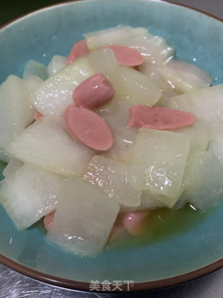 冬瓜火腿的做法步骤：5