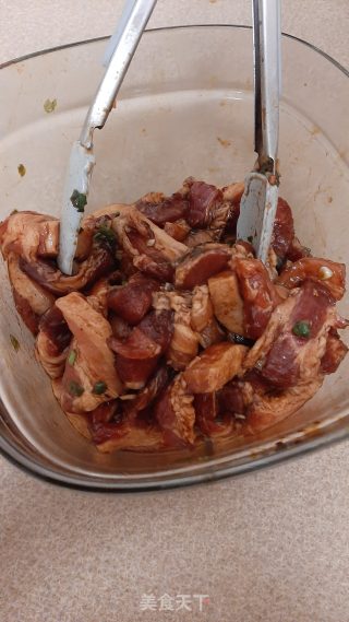 糯米粉蒸肉的做法步骤：7