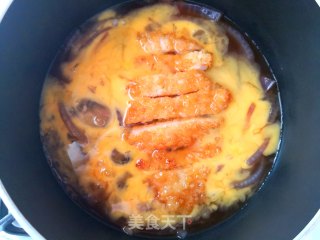 滑蛋猪排饭的做法步骤：14