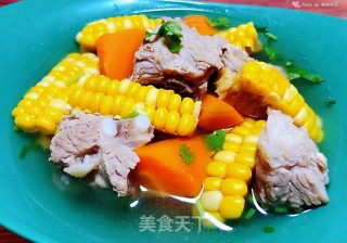 玉米胡萝卜排骨汤的做法步骤：10