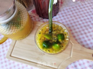 百香果青柠蜂蜜茶的做法步骤：8