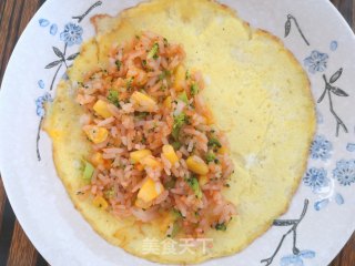 蔬菜蛋包饭的做法步骤：10
