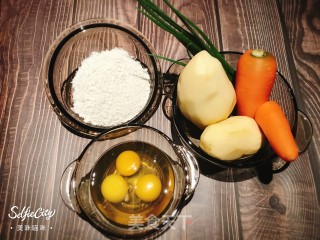 香煎土豆饼的做法步骤：1