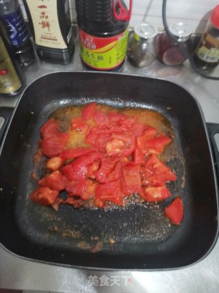 西红柿鸡蛋青椒拌面的做法步骤：4