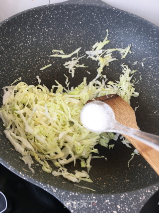 油鸡枞菌炒包菜的做法步骤：8