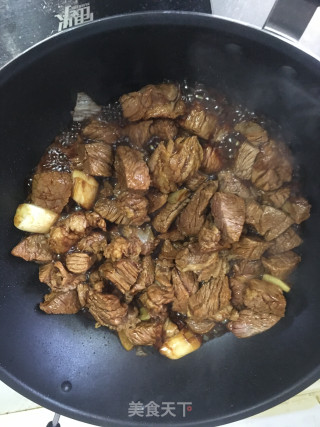 啤酒豆腐果炖牛肉的做法步骤：8