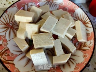 肉片豆腐炒圆白菜的做法步骤：4